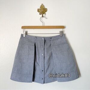T by Alexander Wang Gray mini skirt size 0 Small preowned